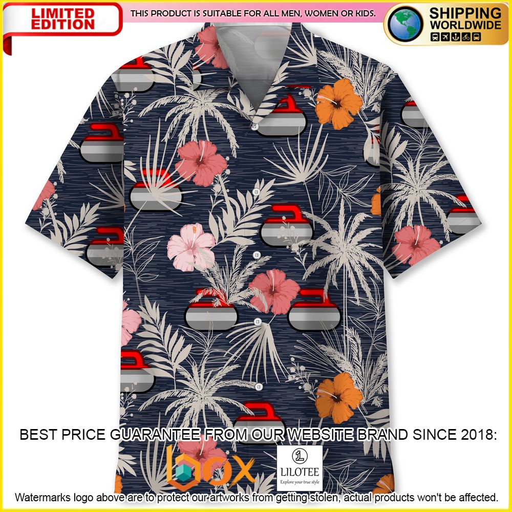 HOT Curling Flower Nature Short Sleeve Hawaii Shirt 1