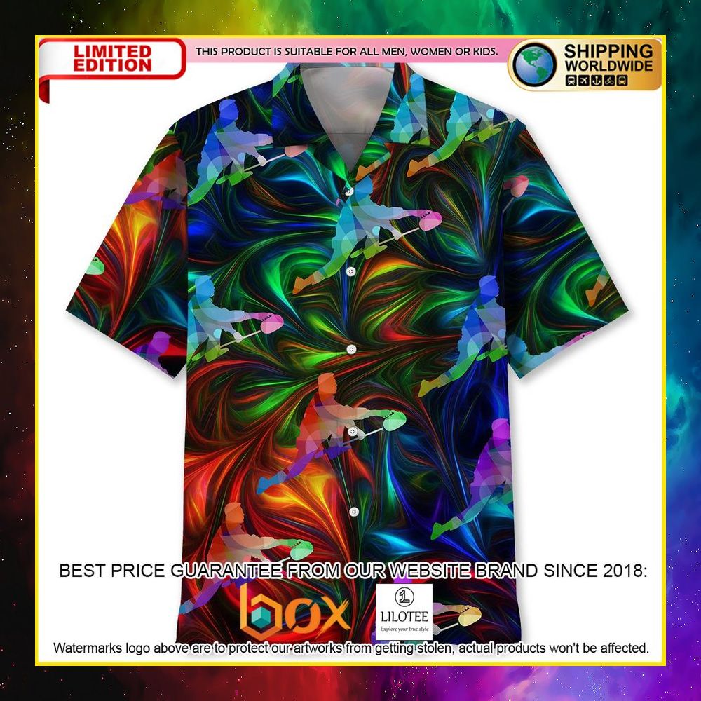 HOT Curling Multicolor Short Sleeve Hawaii Shirt 10