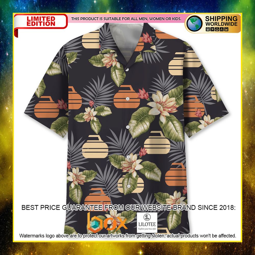 HOT Curling Tropical Short Sleeve Hawaii Shirt 8