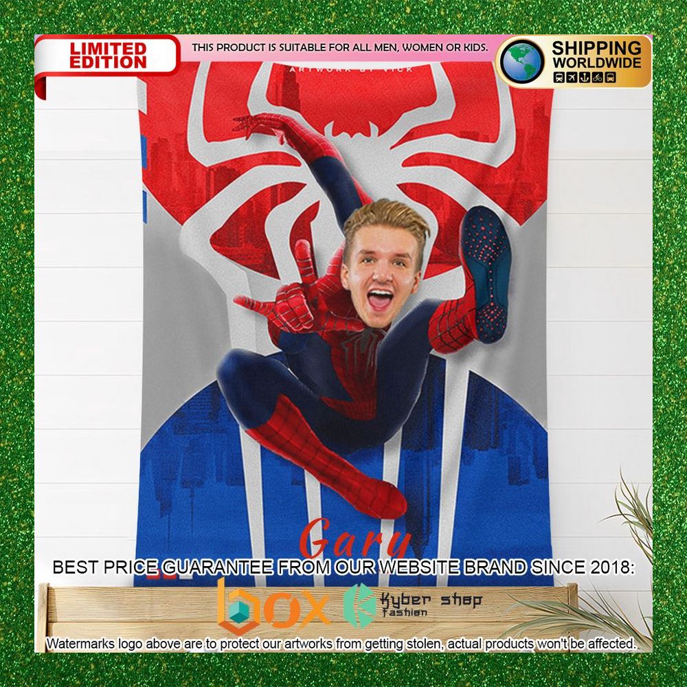 NEW Personalized Photo New Spider Man Soft Blanket 3