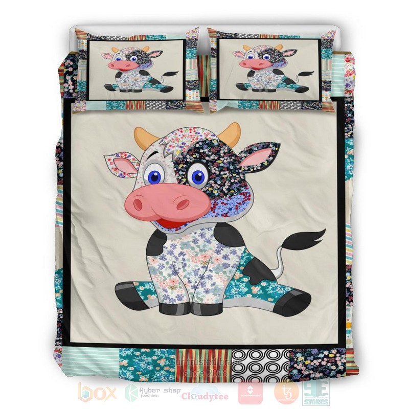 Cute Cow Bedding Set 3