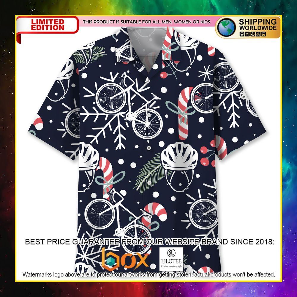 HOT Cycling Christmas Short Sleeve Hawaii Shirt 5
