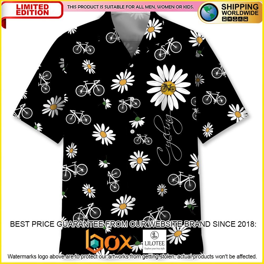 HOT Cycling Daisy Short Sleeve Hawaii Shirt 1