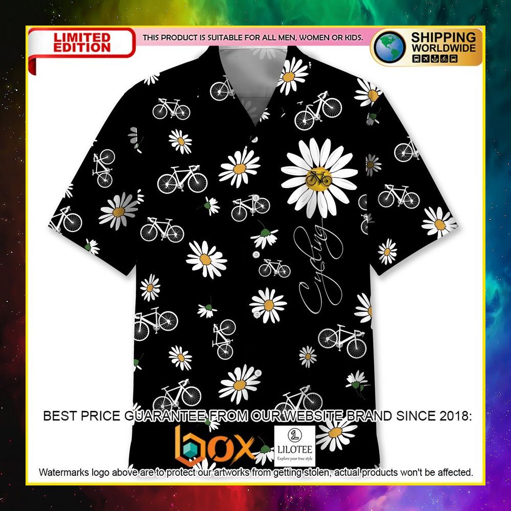 HOT Cycling Daisy Short Sleeve Hawaii Shirt 10