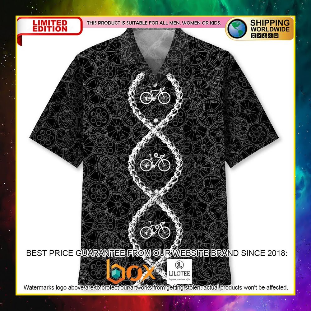 HOT Cycling DNA Short Sleeve Hawaii Shirt 10