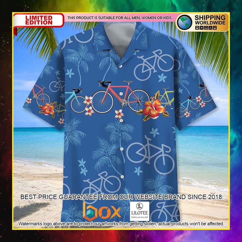 HOT Cycling Flower Tropical Short Sleeve Hawaii Shirt 11