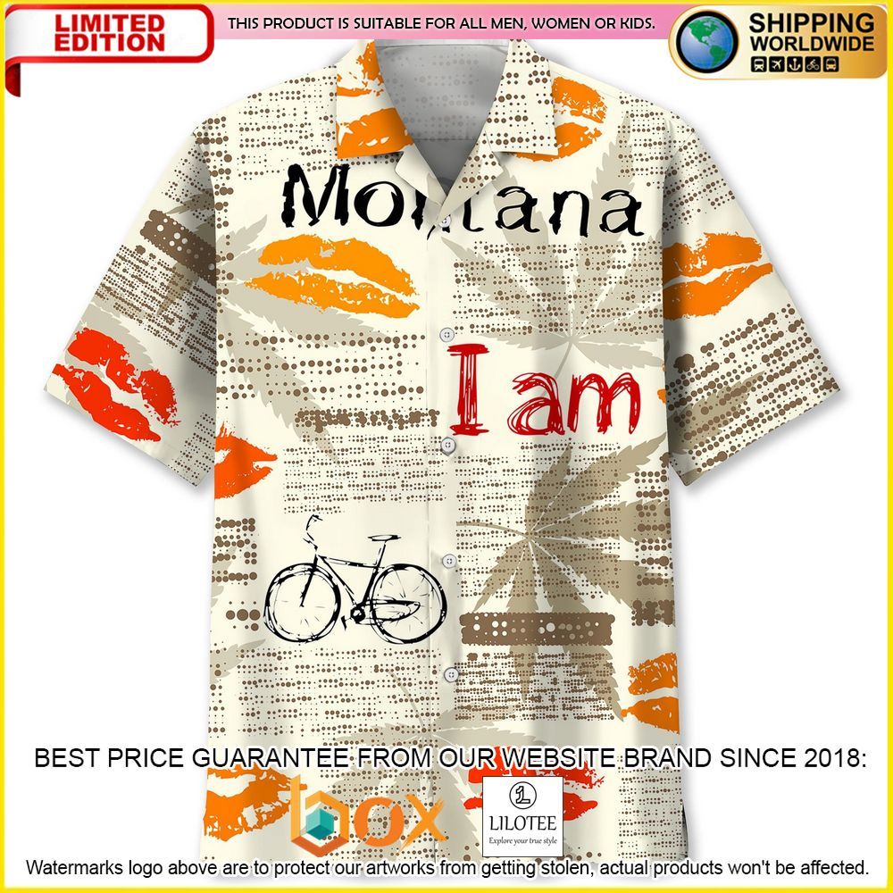 HOT Cycling Montana, I am Short Sleeve Hawaii Shirt 12