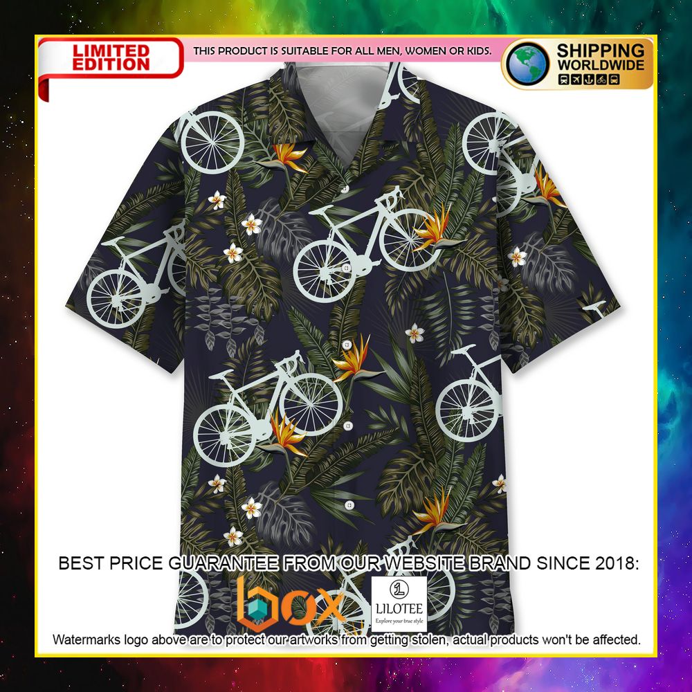 HOT Cycling Nature Green Short Sleeve Hawaii Shirt 10