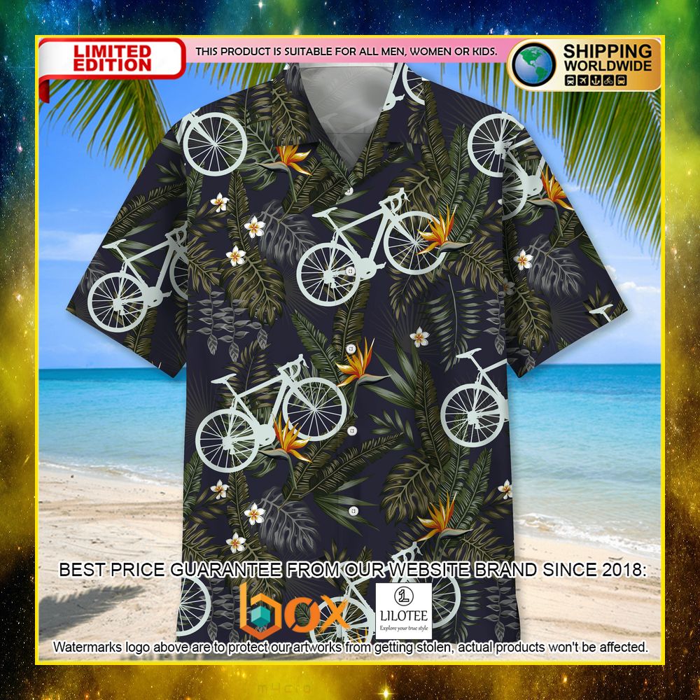 HOT Cycling Nature Green Short Sleeve Hawaii Shirt 9