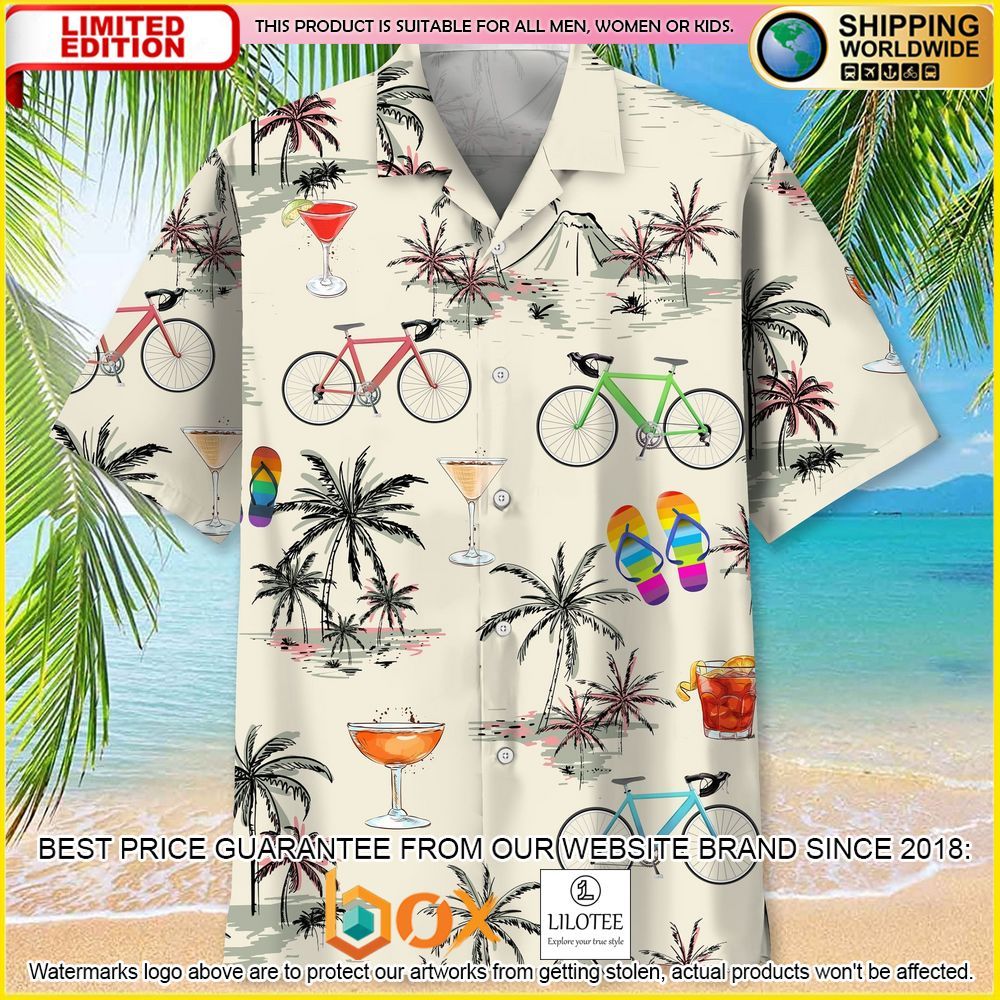 HOT Cycling The Beach Short Sleeve Hawaii Shirt 2
