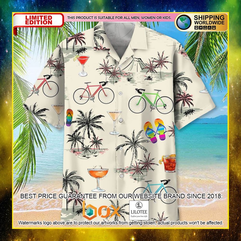 HOT Cycling The Beach Short Sleeve Hawaii Shirt 4