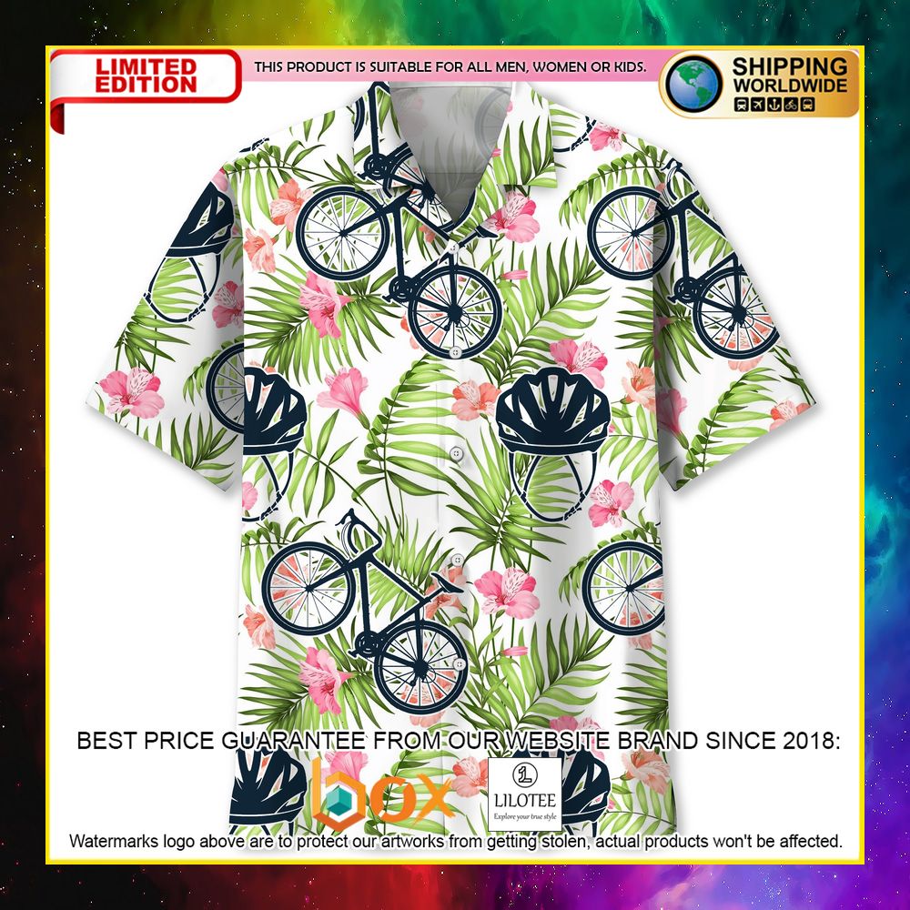 HOT Cycling Tropical Short Sleeve Hawaii Shirt 10