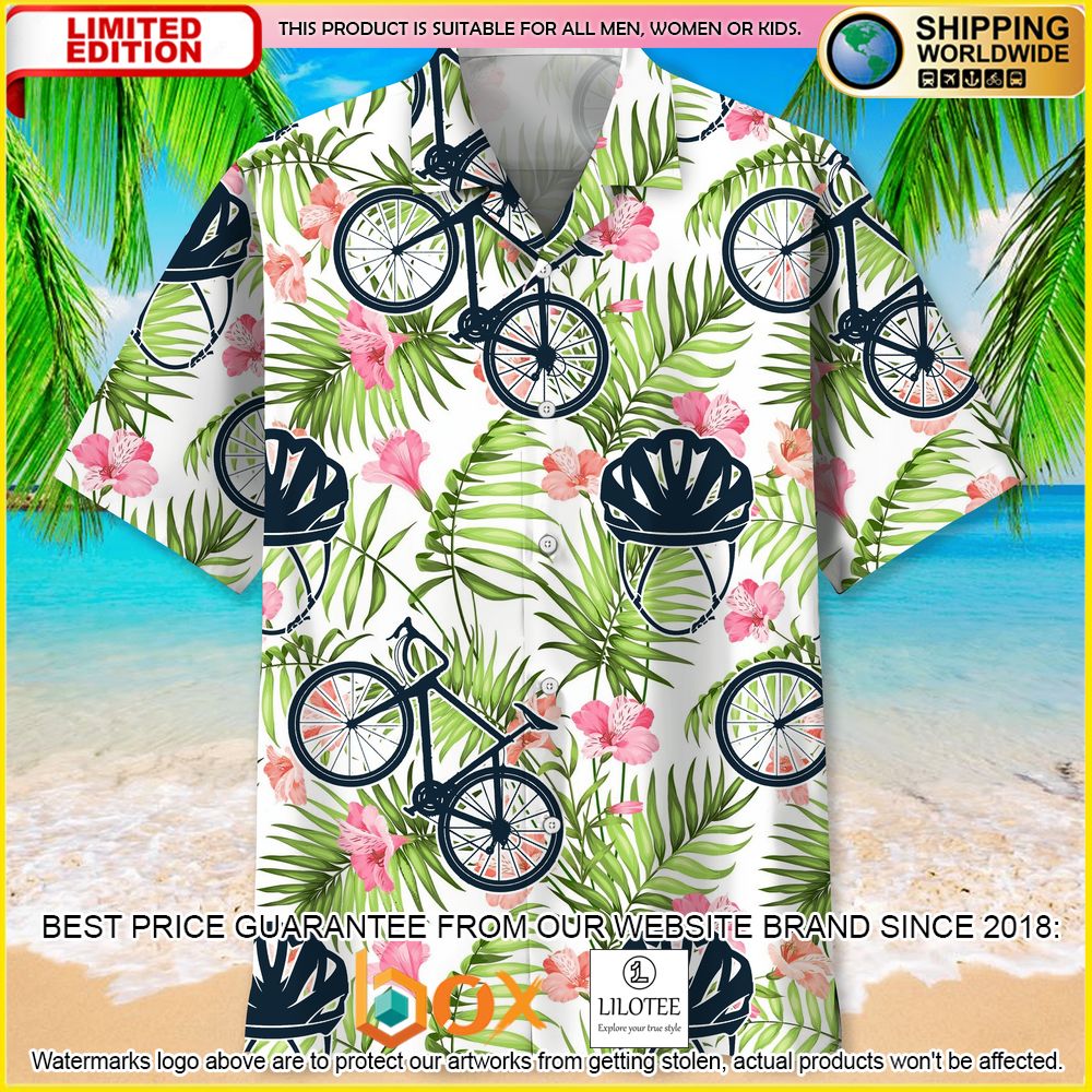 HOT Cycling Tropical Short Sleeve Hawaii Shirt 7