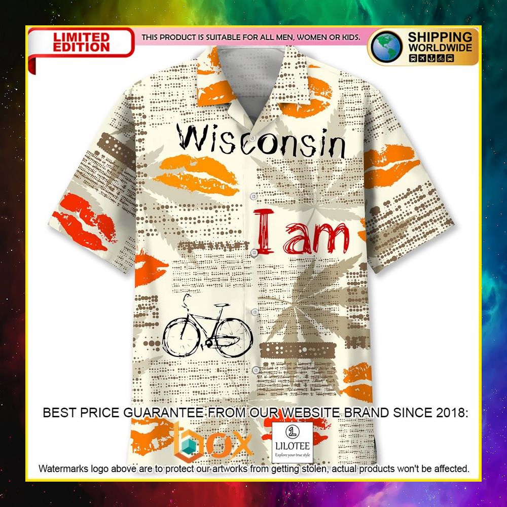 HOT Cycling Wisconsin I am Short Sleeve Hawaii Shirt 5