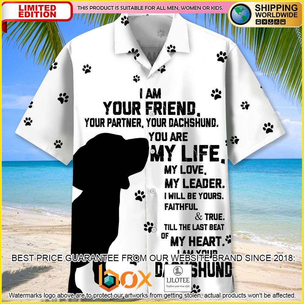 HOT Dachshund I Am Your Friend Short Sleeve Hawaii Shirt 2