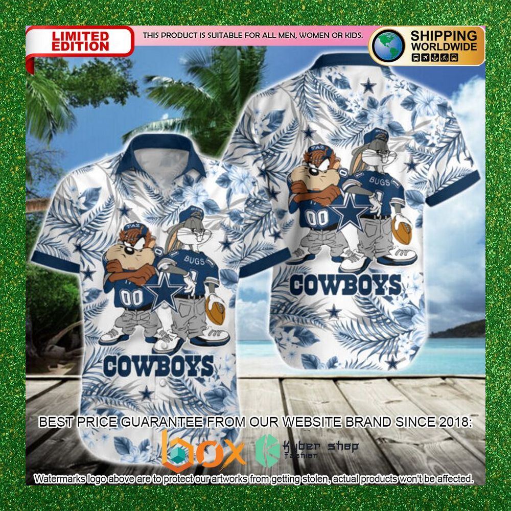 BEST Bugs Bunny Taz Dallas Cowboys Hawaii Shirt 1