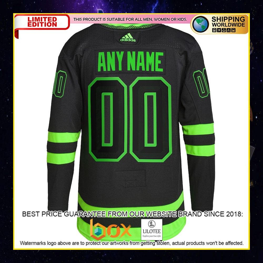 NEW Dallas Stars Adidas Custom Green Premium Hockey Jersey 12