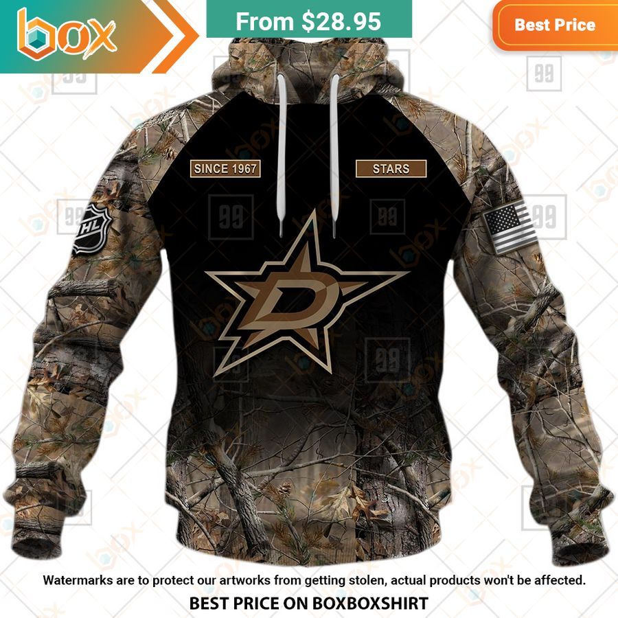 BEST Dallas Stars Hunting Camouflage Custom Shirt 18