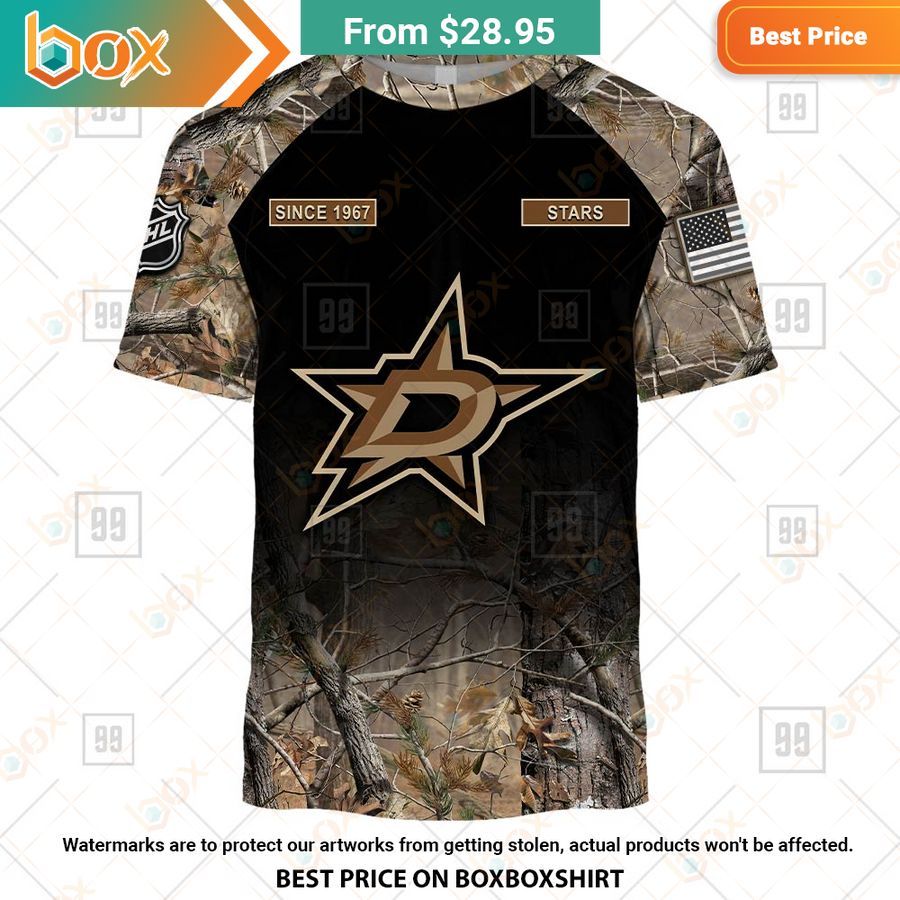 BEST Dallas Stars Hunting Camouflage Custom Shirt 10
