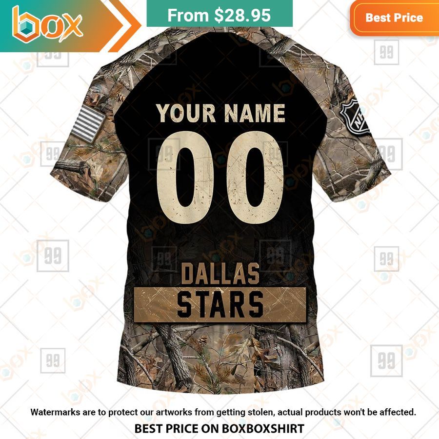 BEST Dallas Stars Hunting Camouflage Custom Shirt 14