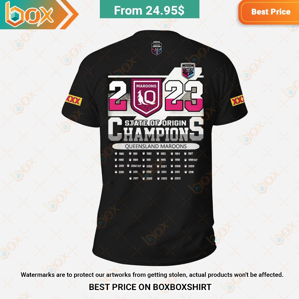 Damn Right I Am A Queensland Maroons Fan Now and Forever T-Shirt 7