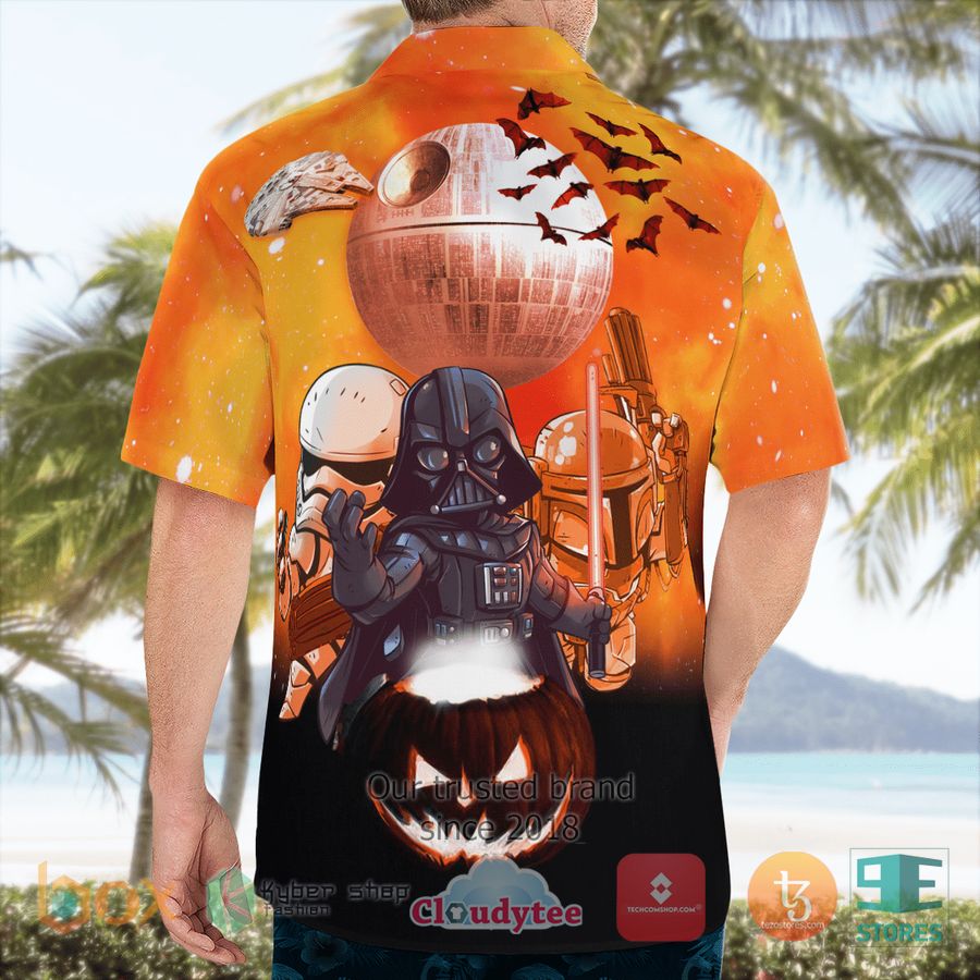 Darth Vader-Boba Fett-Stormtrooper Halloween Hawaiian Shirt 4