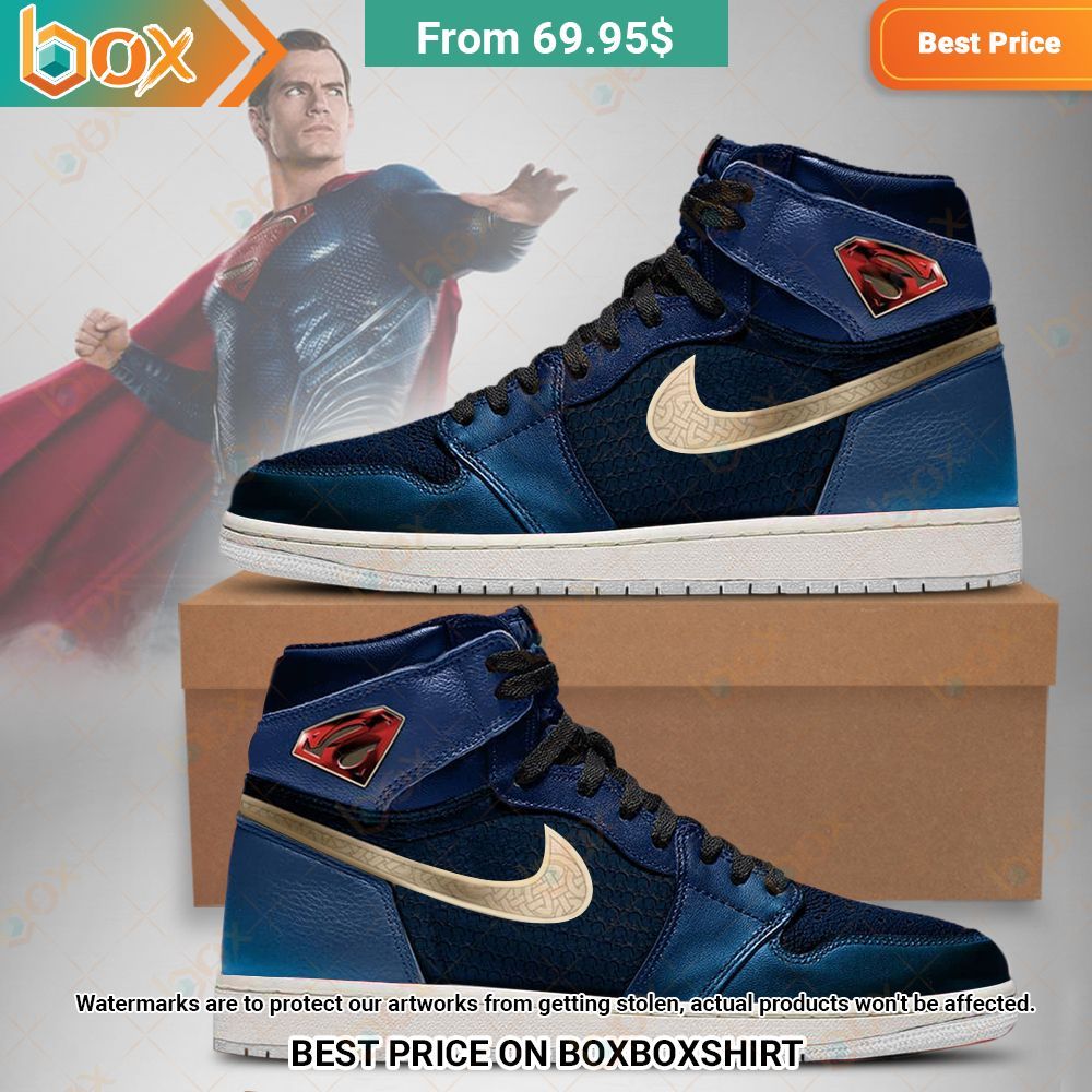 DC Justice League Superman Air Jordan High Top Shoes 5