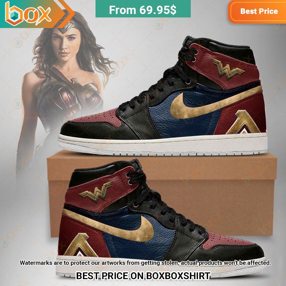 DC Justice League Wonder Woman Air Jordan High Top Shoes 1