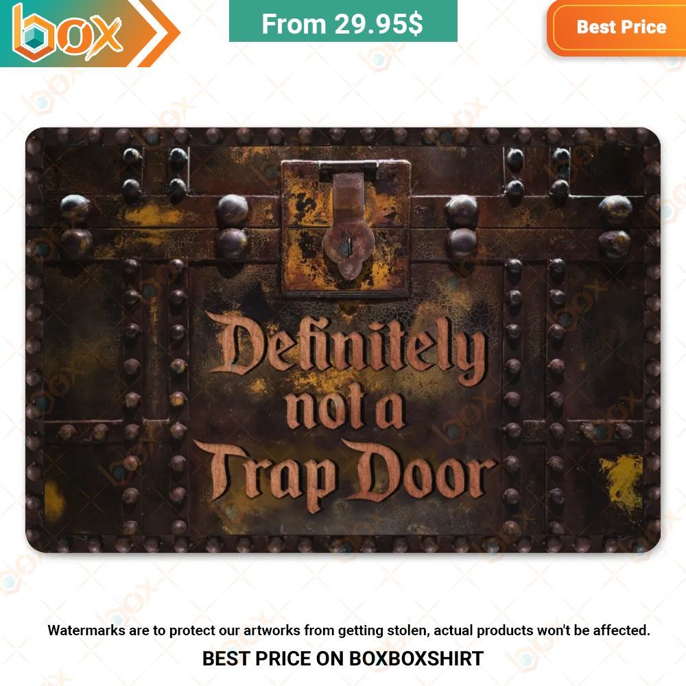 Definitely not a Trap Door Dungeons and Dragons Doormat 1