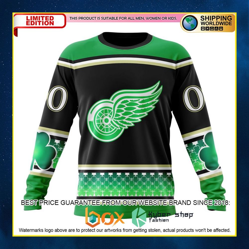 NEW Detroit Red Wings Hockey Celebrate St Patrick’s Day Custom 3D Hoodie, Shirt 15