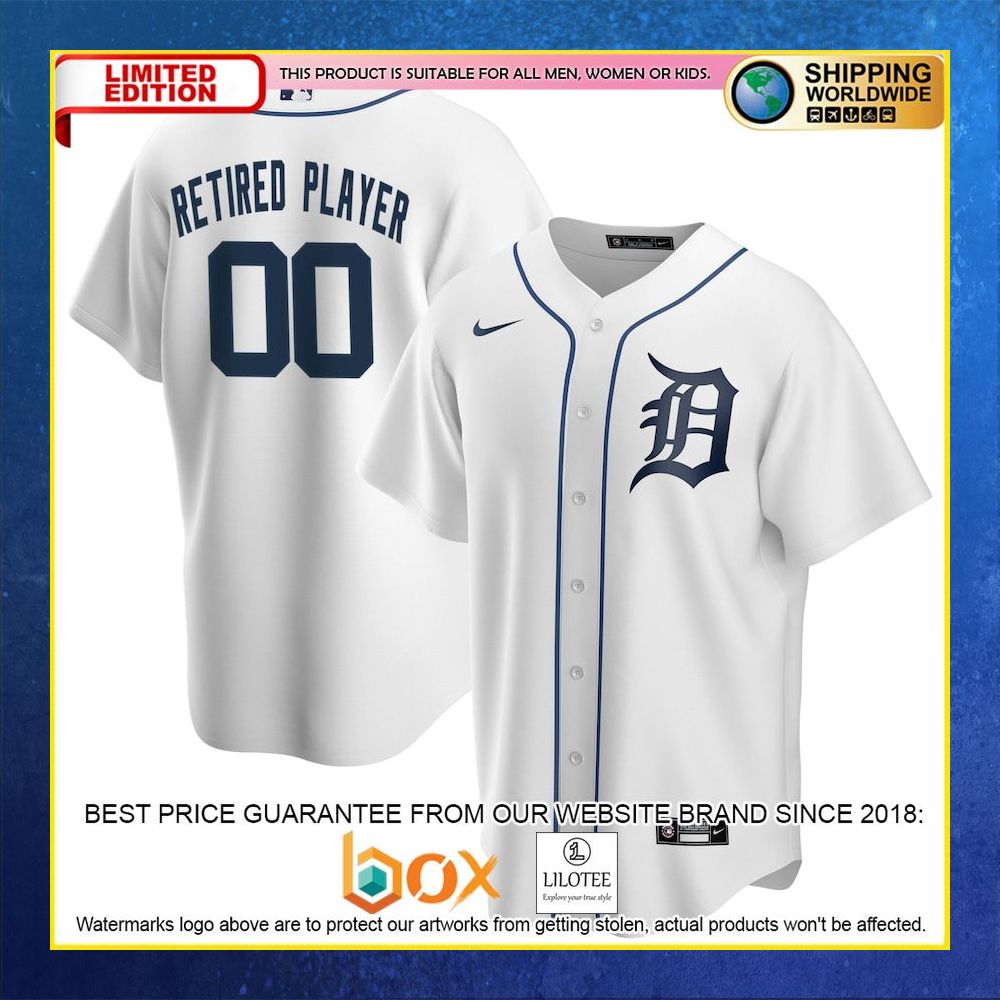 HOT Detroit Tigers White Baseball Jersey Shirt 4