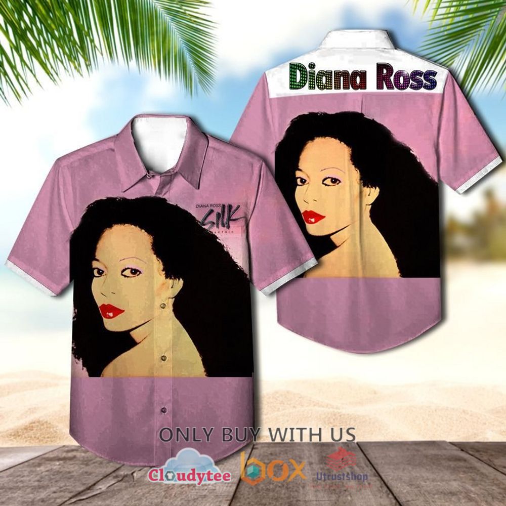 Diana Ross Silk Electric Albums Hawaiian Shirt 1