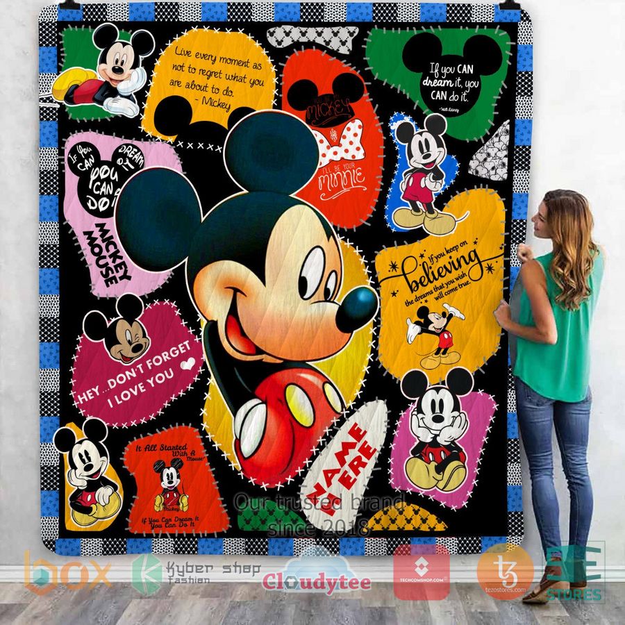 Disney, I'll Be Your Minnie Custom Name Quilt 3