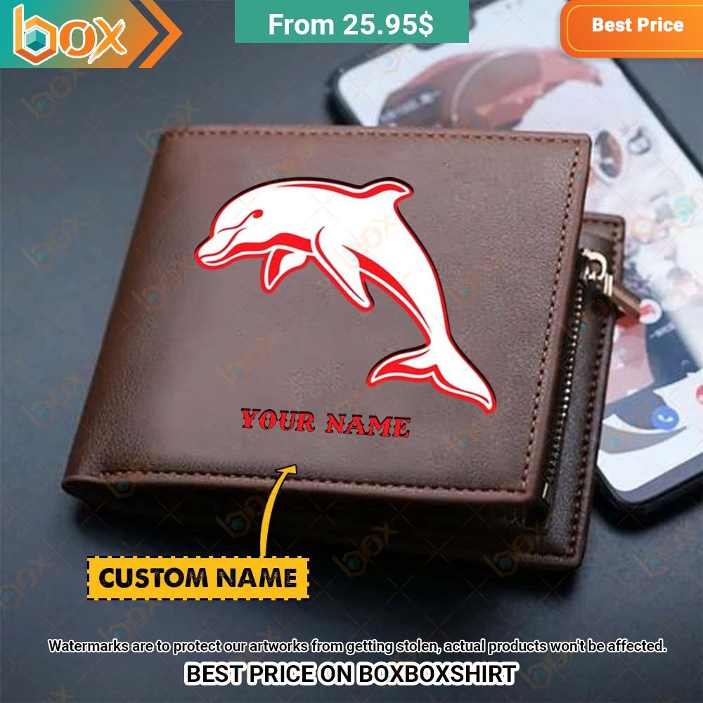 dolphins nrl custom leather wallet 1 563