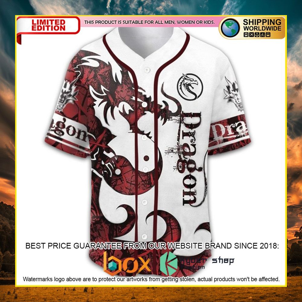 NEW Dragon Tattoos Premium Baseball Jersey 2