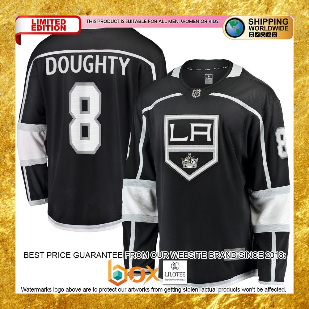 NEW Drew Doughty Los Angeles Kings Home Premier Player Black Hockey Jersey 8