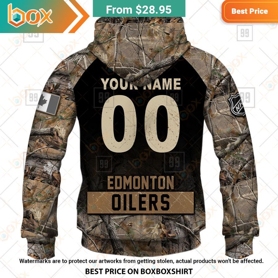 BEST Edmonton Oilers Hunting Camouflage Custom Shirt 13