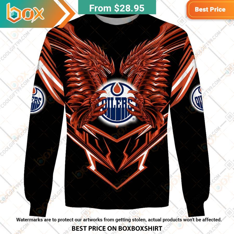 BEST Edmonton Oilers Dragon Hoodie 11