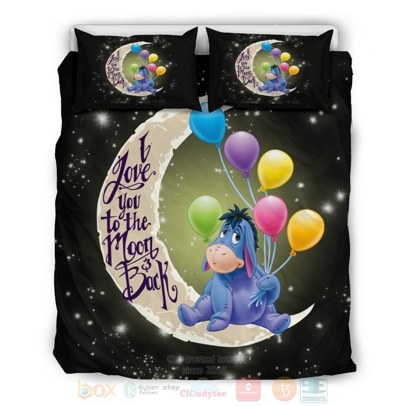 Eeyore I love You to the Moon and Back Bedding Set 3