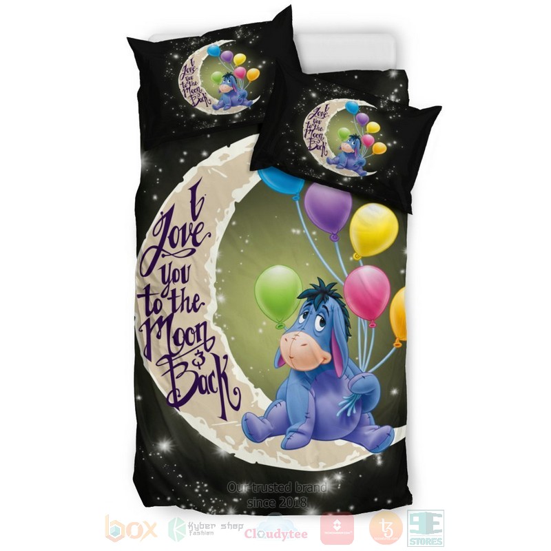 Eeyore I love You to the Moon and Back Bedding Set 2