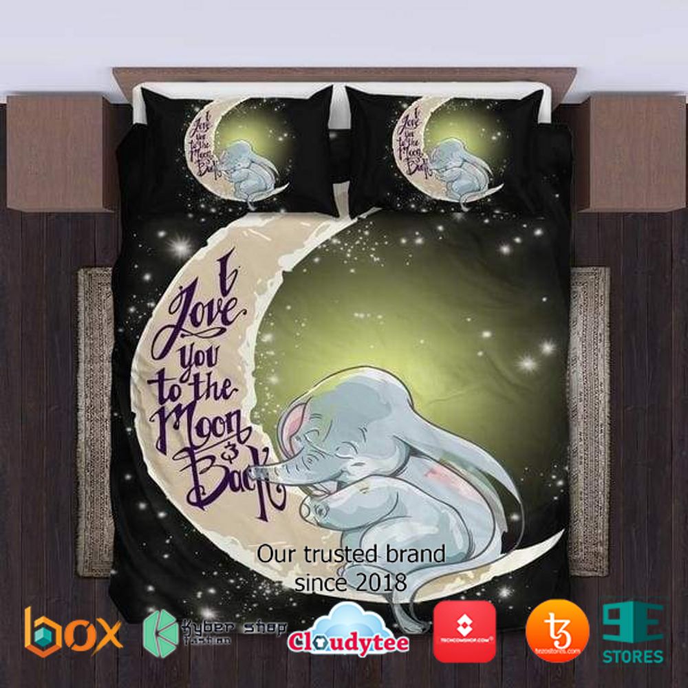 HOT Elephant I love you to the moon & back Bedding Set 1