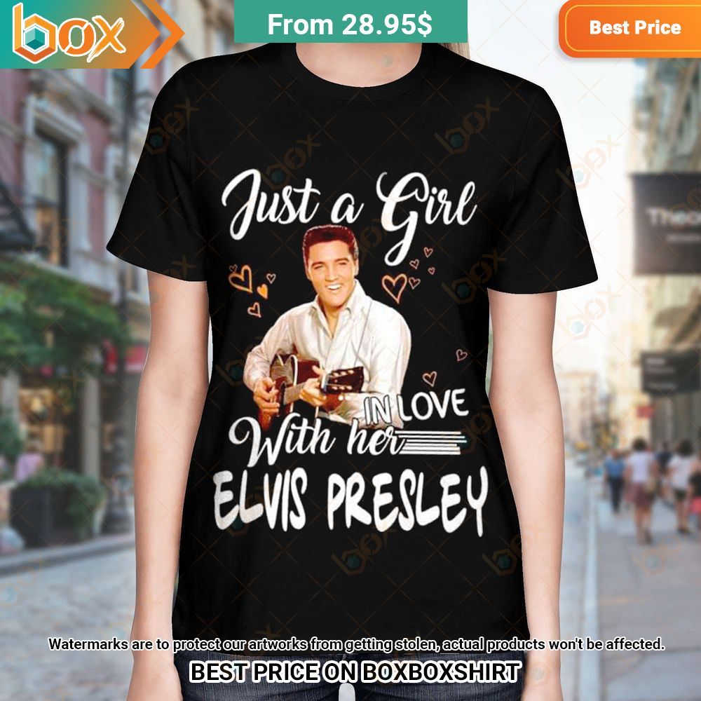 Elvis Presley Just a Girl With Her In Love Album Shirt 1