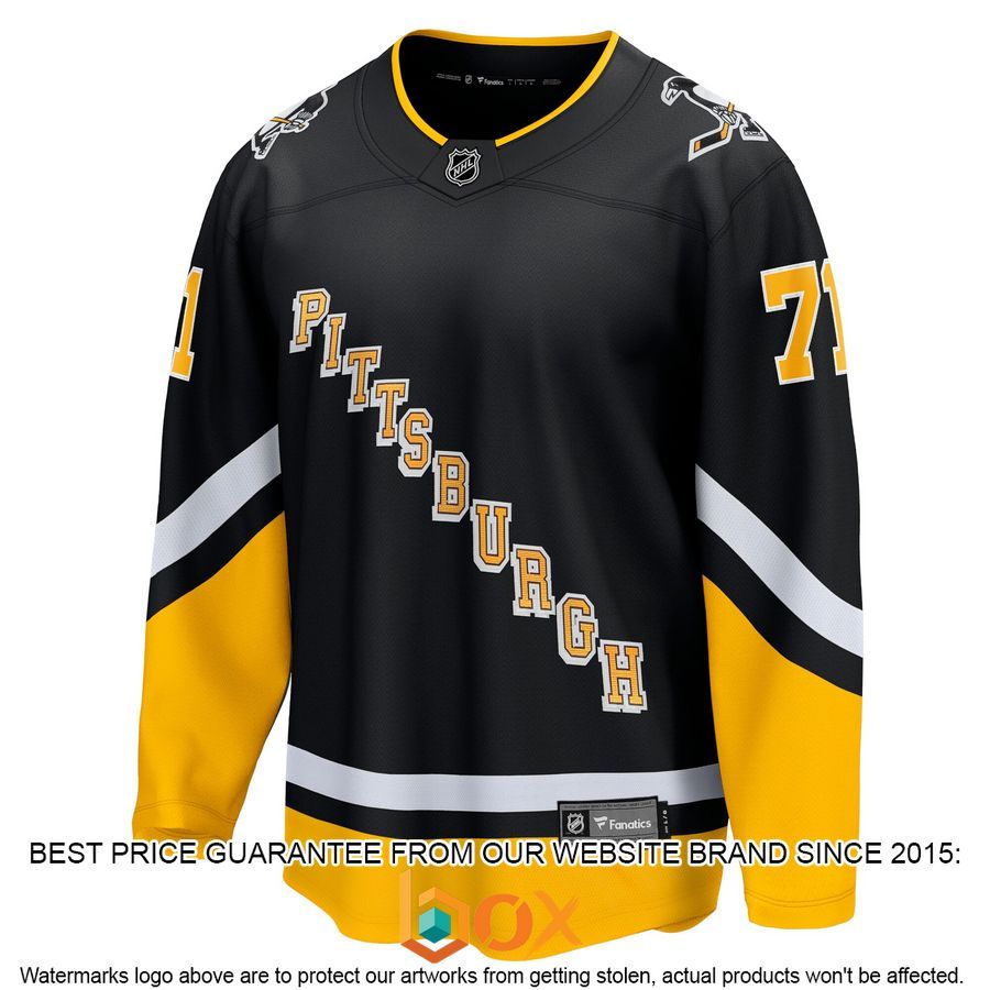 NEW Evgeni Malkin Pittsburgh Penguins 2021/22 Alternate Premier Player Black Hockey Jersey 2