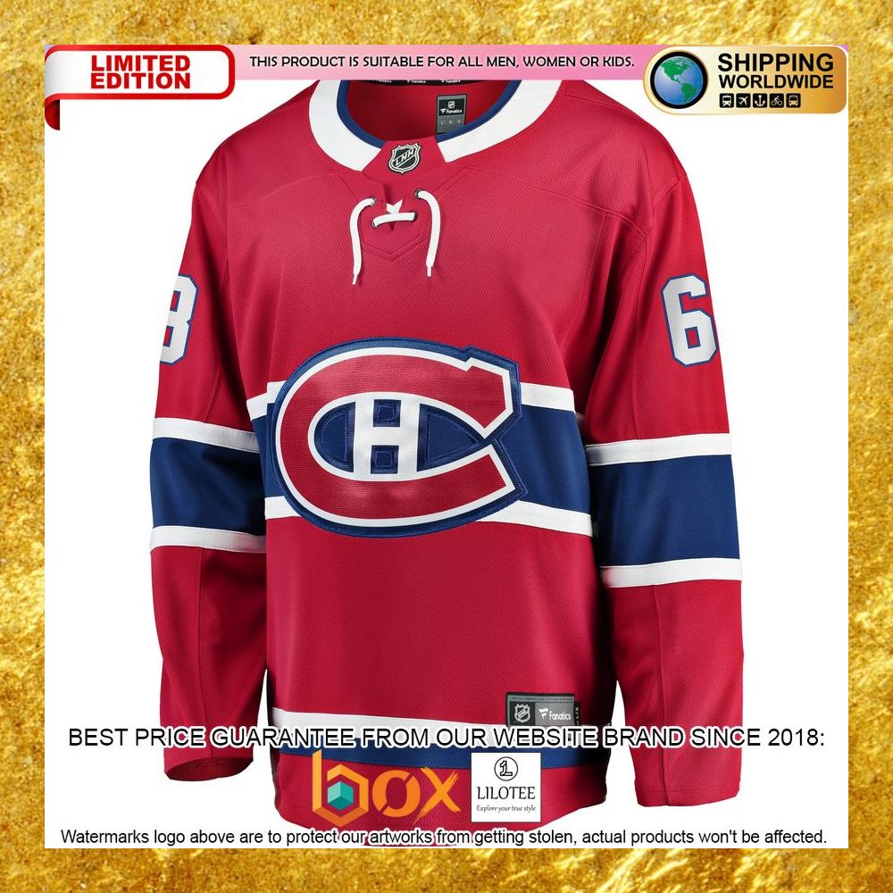 NEW Evgenii Dadonov Montreal Canadiens Home Player Red Hockey Jersey 6