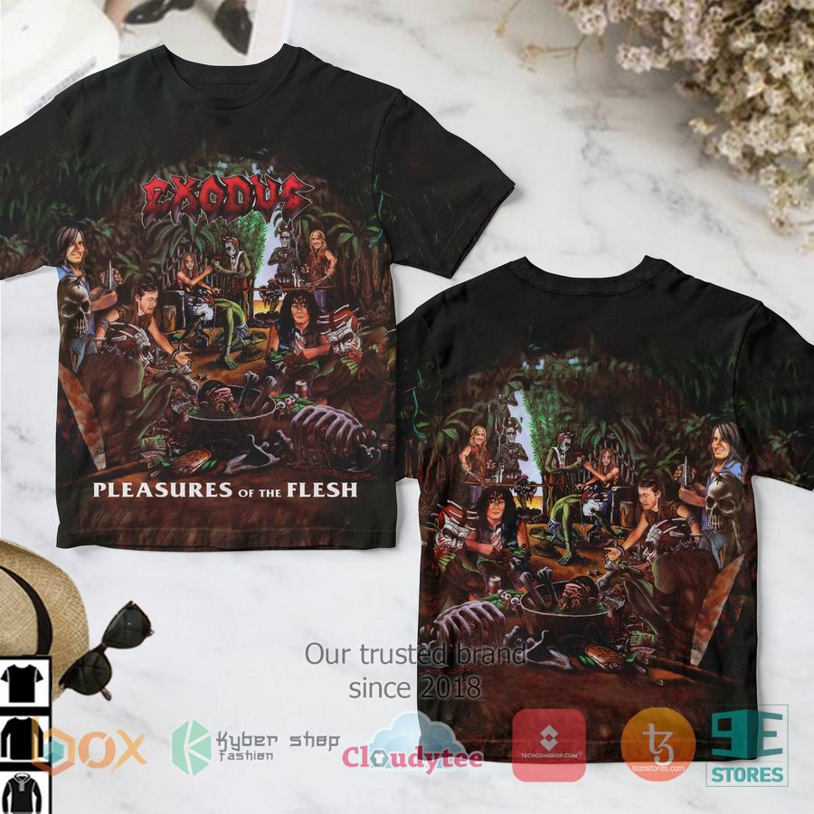 Exodus-Pleasures of the Flesh 3D Shirt 1