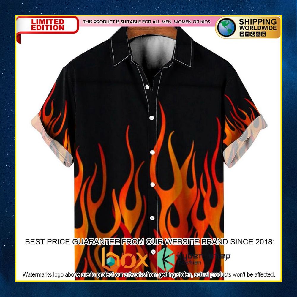 NEW Flame Pattern Shirt 3D Hawaii Shirt 9