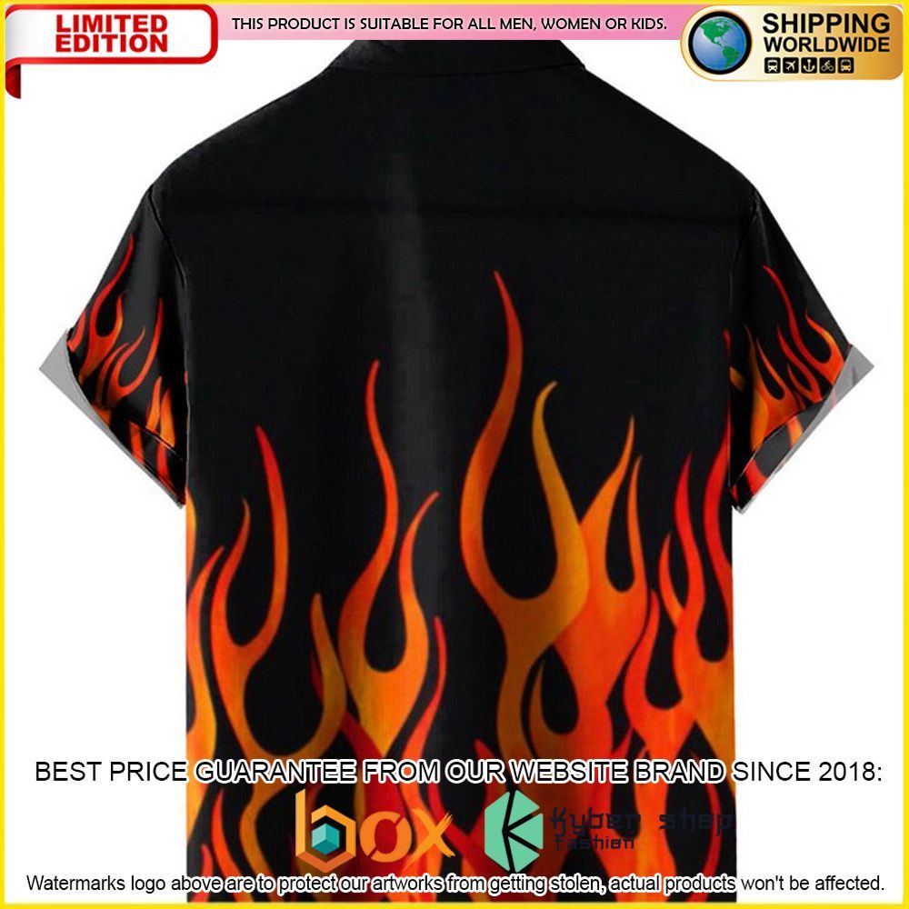 NEW Flame Pattern Shirt 3D Hawaii Shirt 2