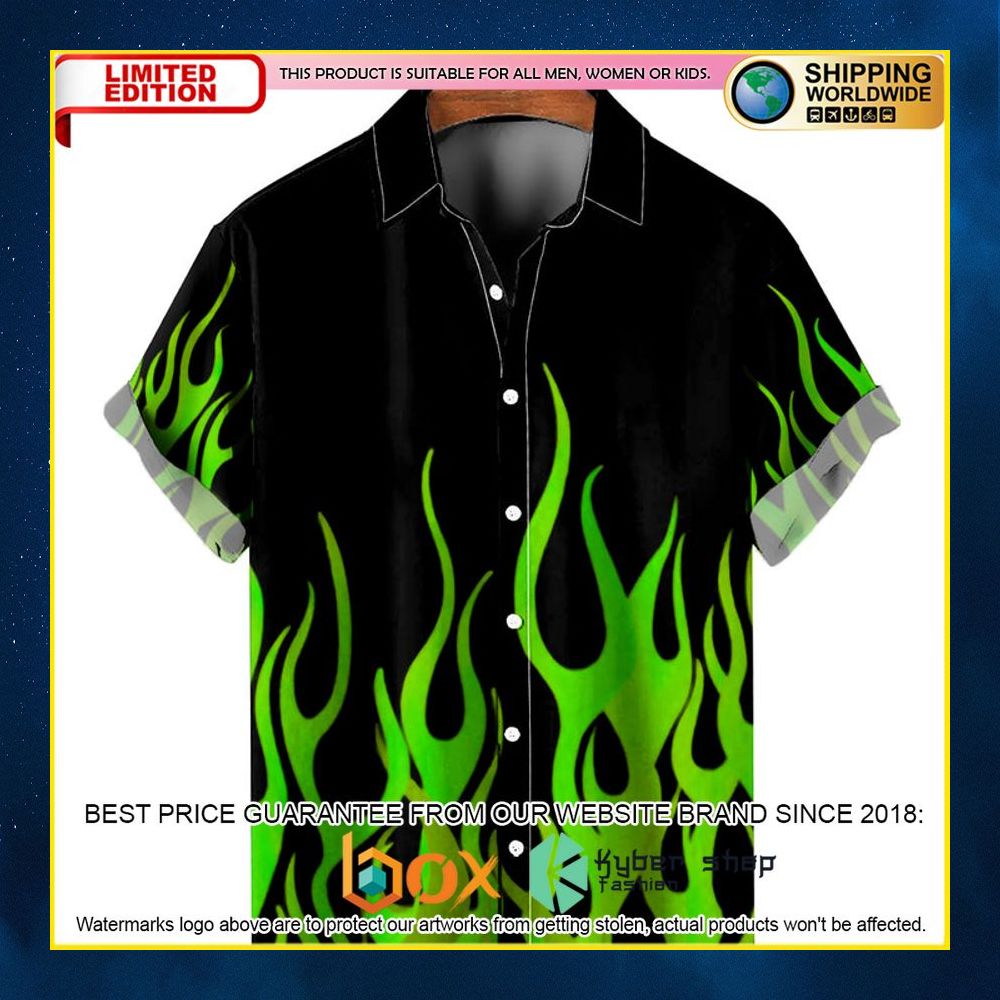 NEW Flame Pattern Shirt 3D Hawaii Shirt 12