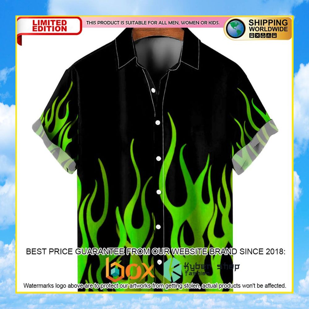 NEW Flame Pattern Shirt 3D Hawaii Shirt 20