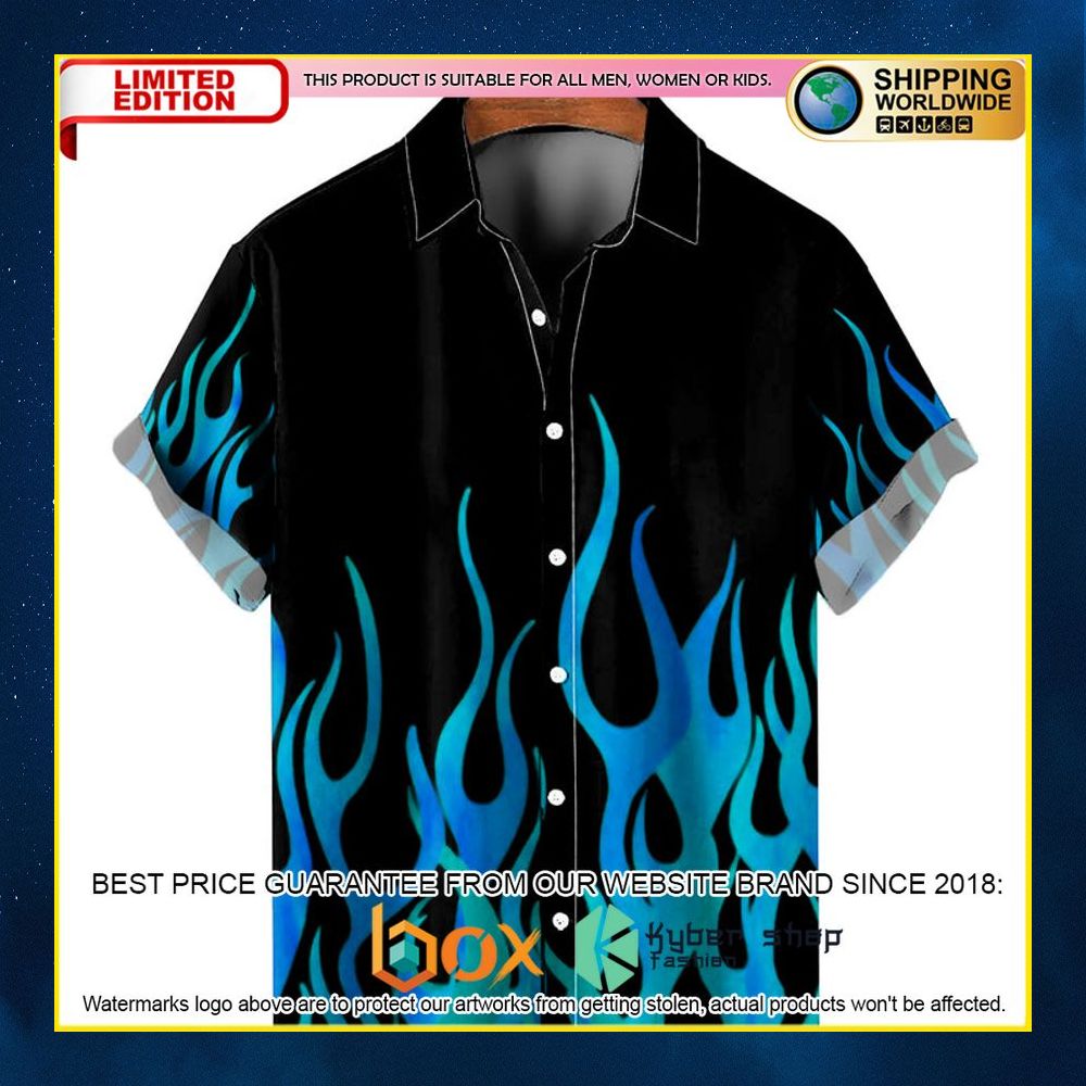 NEW Flame Pattern Shirt 3D Hawaii Shirt 14